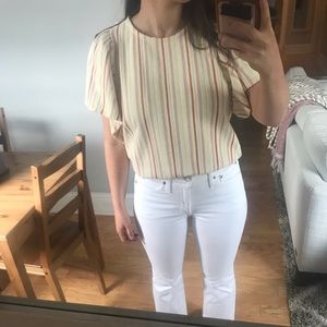 Madewell Textured Striped Top